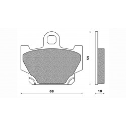 Τακάκια Daytona 36143 (FA081)(FD062) Τακάκια Daytona 36143 (FA081)(FD062)
